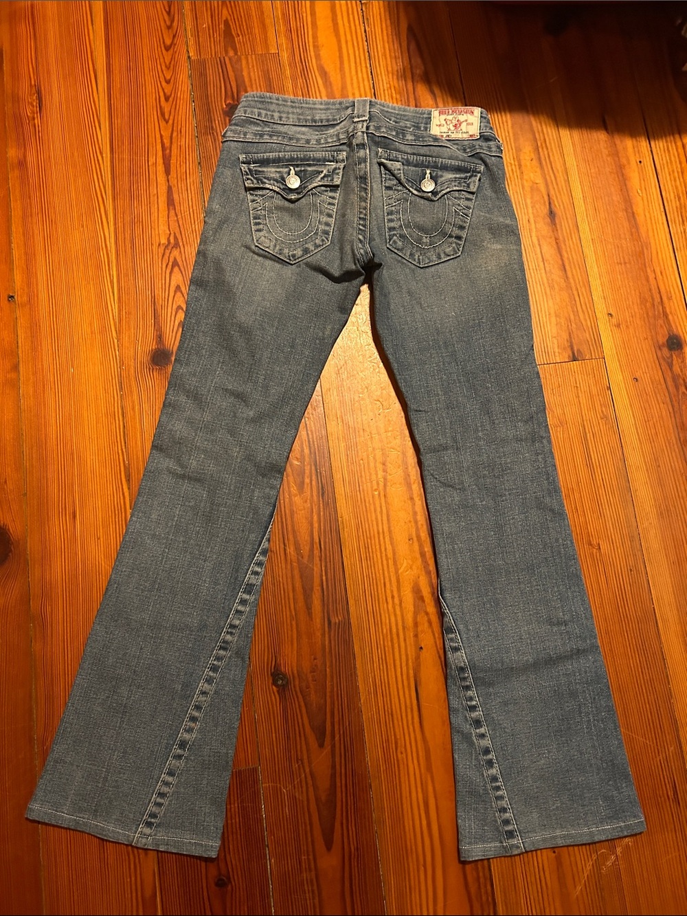True Religion Light Blue Flare Denim Jeans